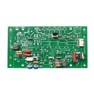 Green PCB Board Populated with Components